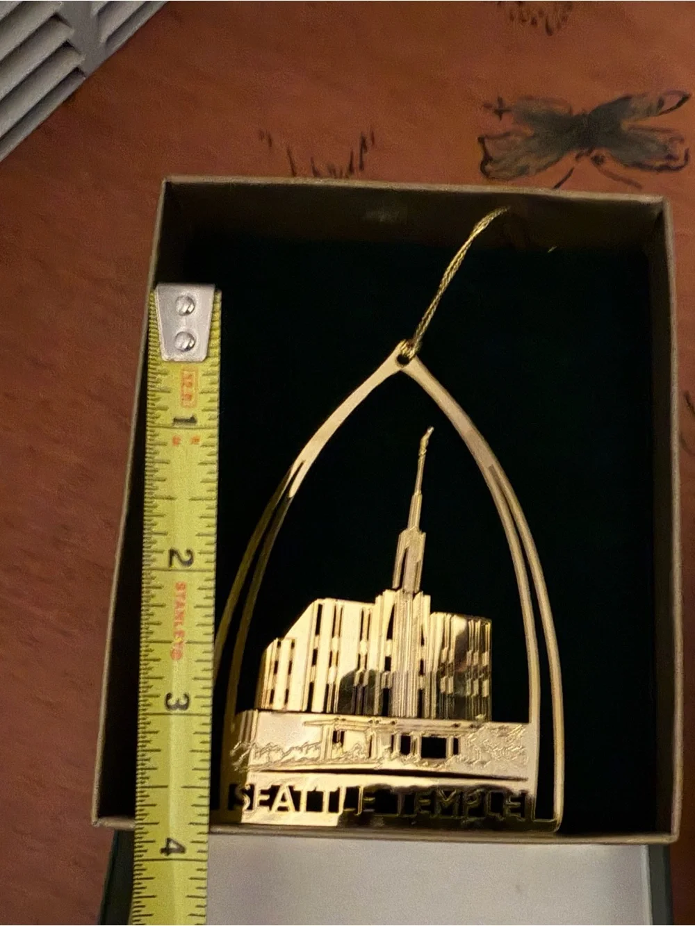3 Vintage LDS Temple Ornaments - Seattle, Washington D.C., Salt Lake